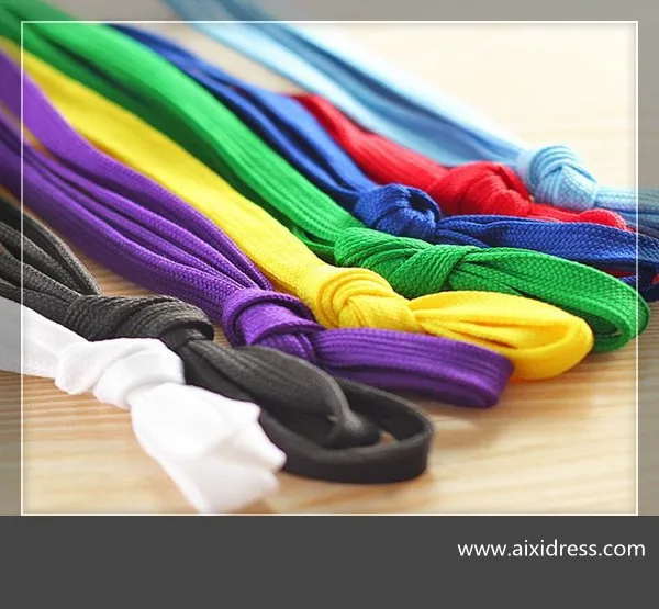 flat shoelace material