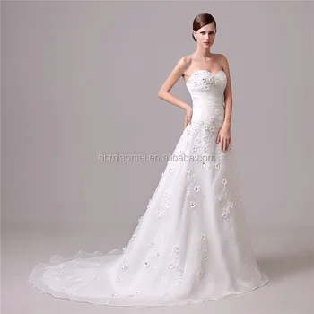 The Waist Band Elegant Wedding Dress Off Shoulder Backless Fish