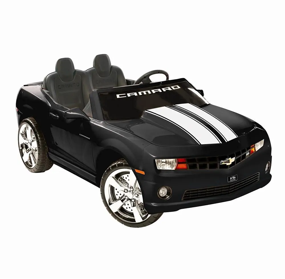 kid motorz racing camaro rs one seater in yellow 6v