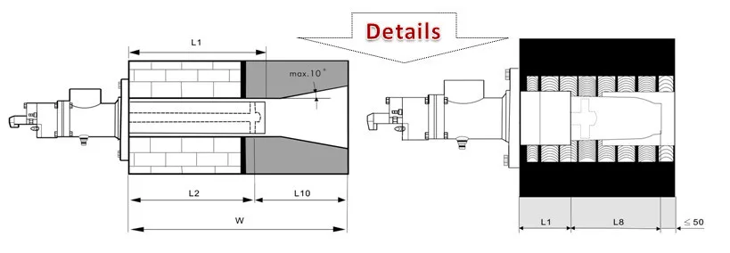 industrial gas burner with ignition electrode burner nozzle kiln burner for kiln