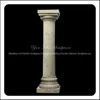 Simple Beige Travertine Round Pillar