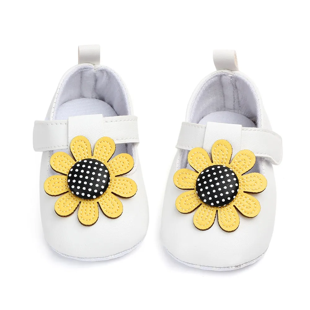 sunflower baby shoes