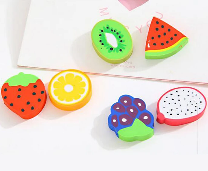 Cheap Novelty 3d Fruit Shaped Rubber Eraser Buy Rubber Eraser,Fruit