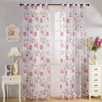 Hot Koop Wit Bloemen Tulle In Sheer Gordijnen Woonkamer De ... Hot Koop Wit Bloemen Tulle In Sheer Gordijnen Woonkamer De ...