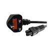 AC Power Cord UK Plug to C5 Clover Leaf 1.8m Cable