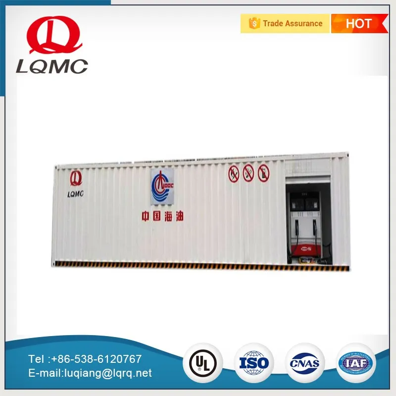 Luqiang containerized mobile portable fuel gas petrol station