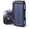 Power Battery Charger Solar 20000Mah Waterproof Dustproof Flashlight Power Bank