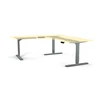 L shape standing office desk with FSC desktop