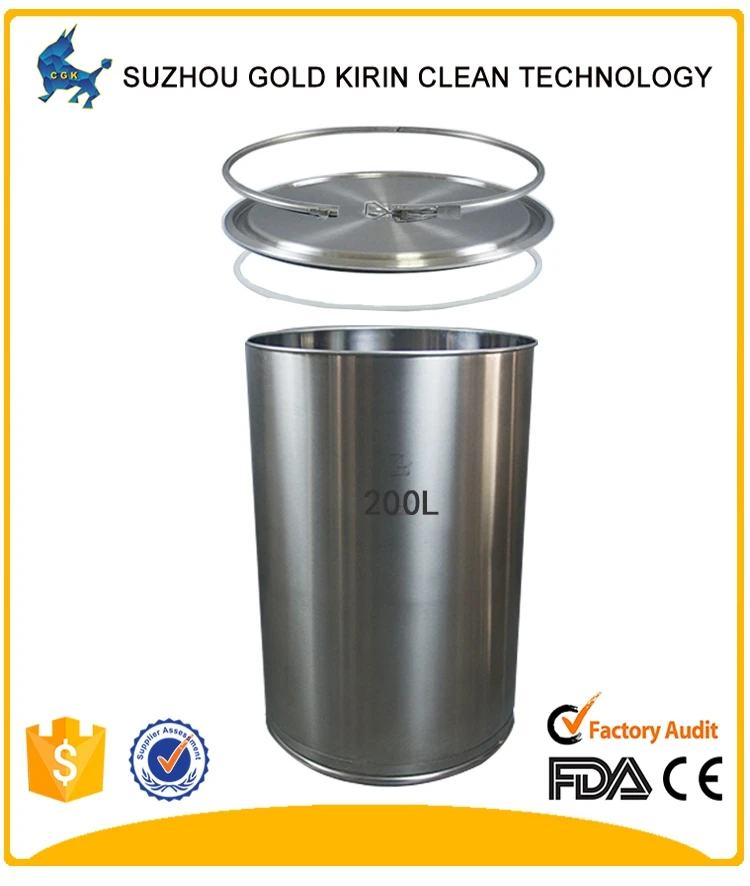 Gold Kirin Professional Factory Made 200 Litre Open Head Food Grade