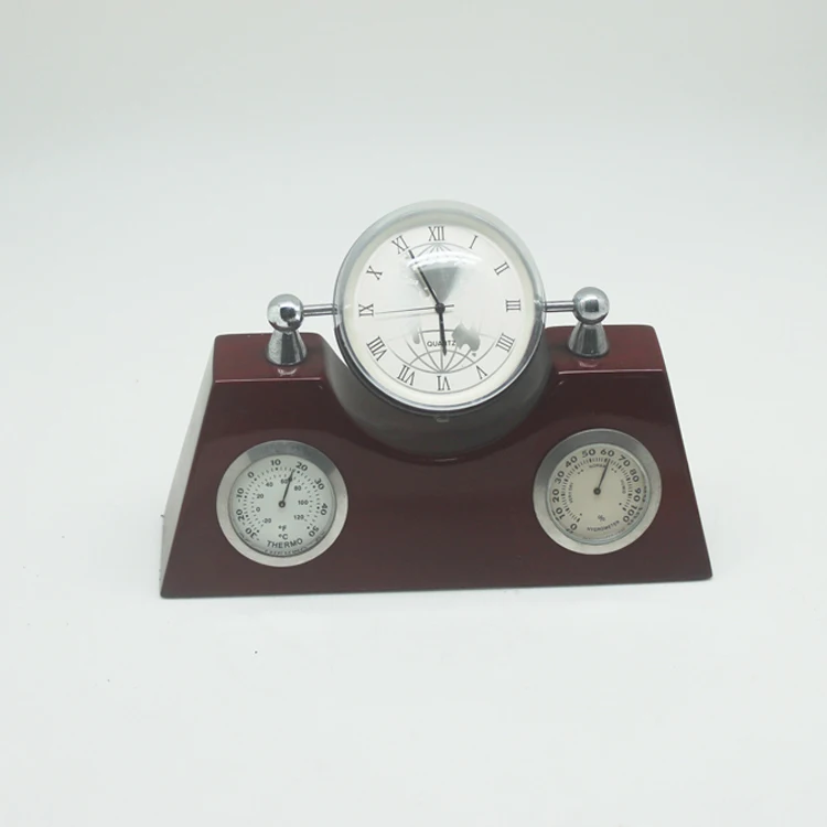 Weather Station with Thermometer, Barometer, Hygrometer and Clock