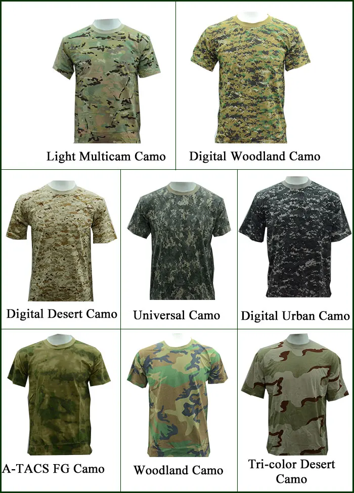 army t shirt color