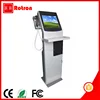 Smart design customized free standing hotel check in kiosk with Mental Keyboard
