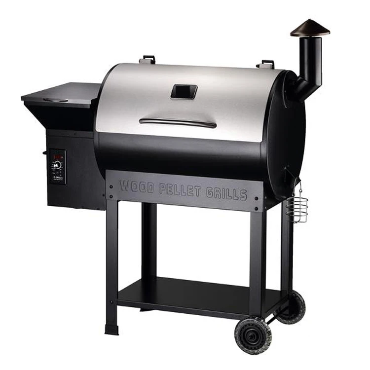 Wood Pellet Smoker With Stainless Steel Lid Bbq Grill Electric Digital ...