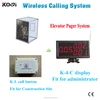 Multi functional Wireless waiter call button Transmission System remote control elevator calling system for building site