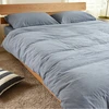 Plain color line bedding set,duvet cover set