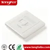 86*86mm Flat Shuttered RJ45 wall outlet network face plate