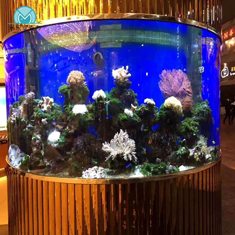 Acrylic Round Aquarium Stand Large Fish Tank Buy Round Fish Tank