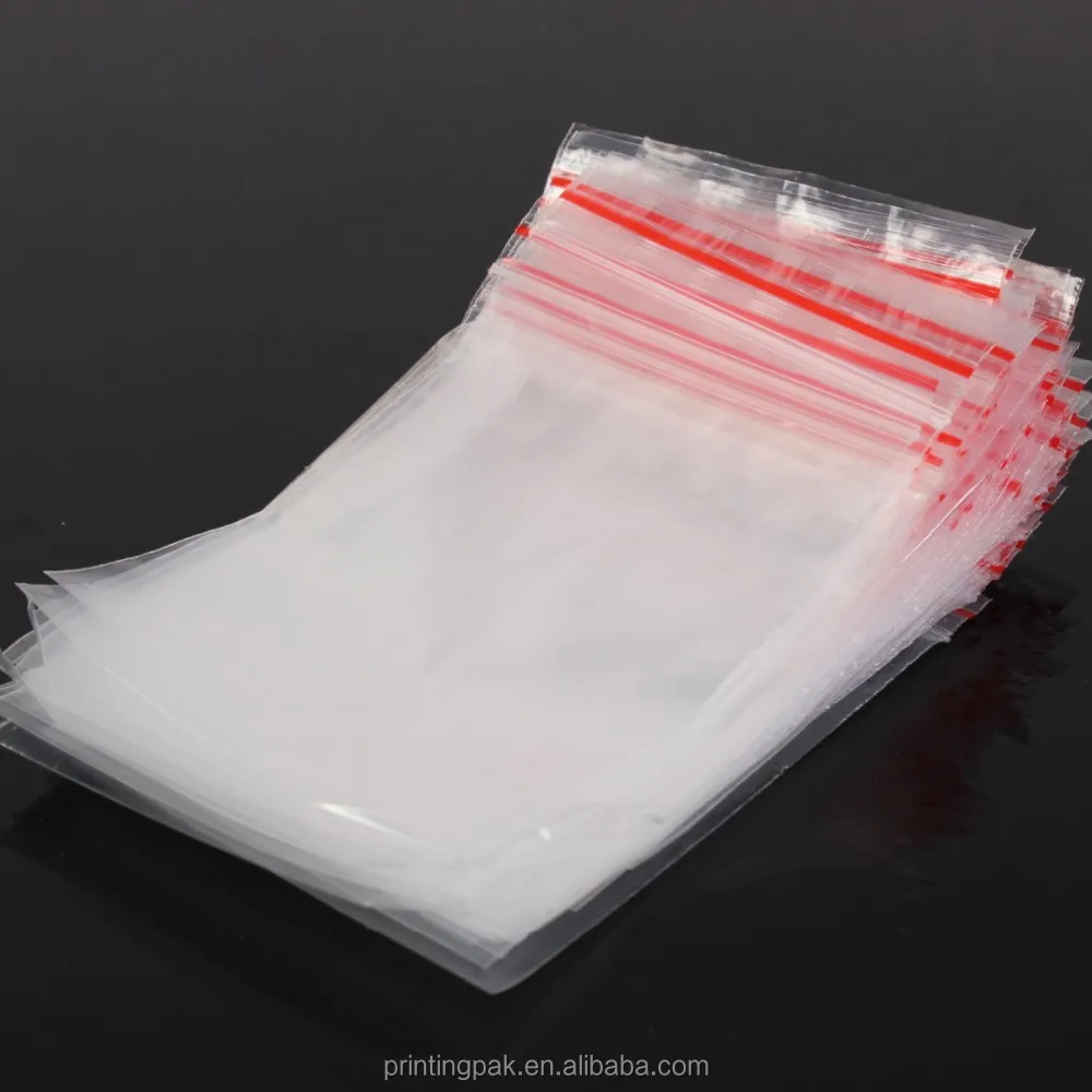 100pcs/lot Small Ziplock Bags Clear Reclosable Pe Plastic Seal Zipper Bags 2 Mil Buy Pe Zipper