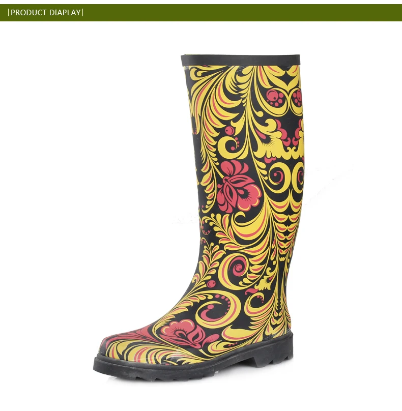 Chicken Printed Rubber Rain Boots For Women - Buy Chicken Printed ...