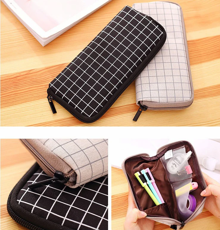 Student simple fashion storage pen bag large capacity stationery bag