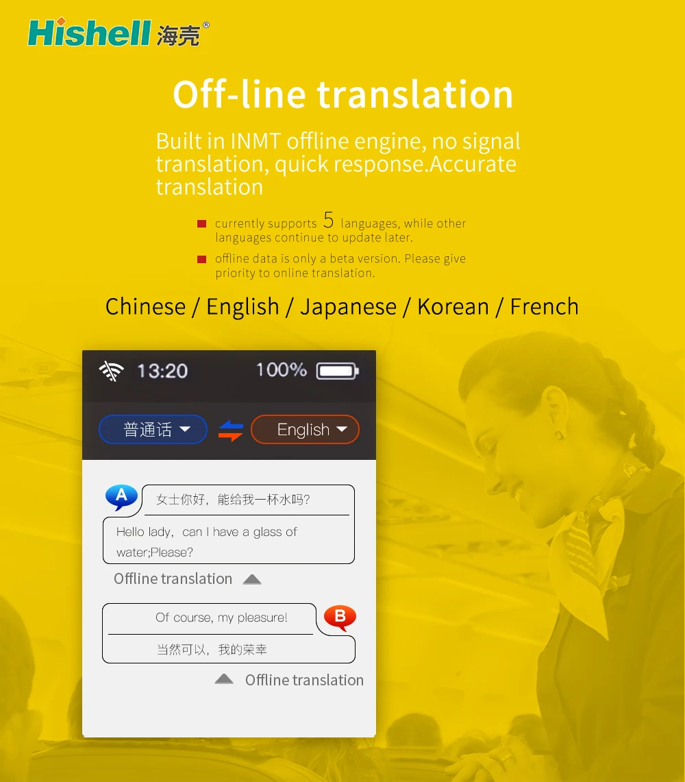 Best sale 75 Languages Quality Simultaneous Electronic Translator Portable Voice Translator
