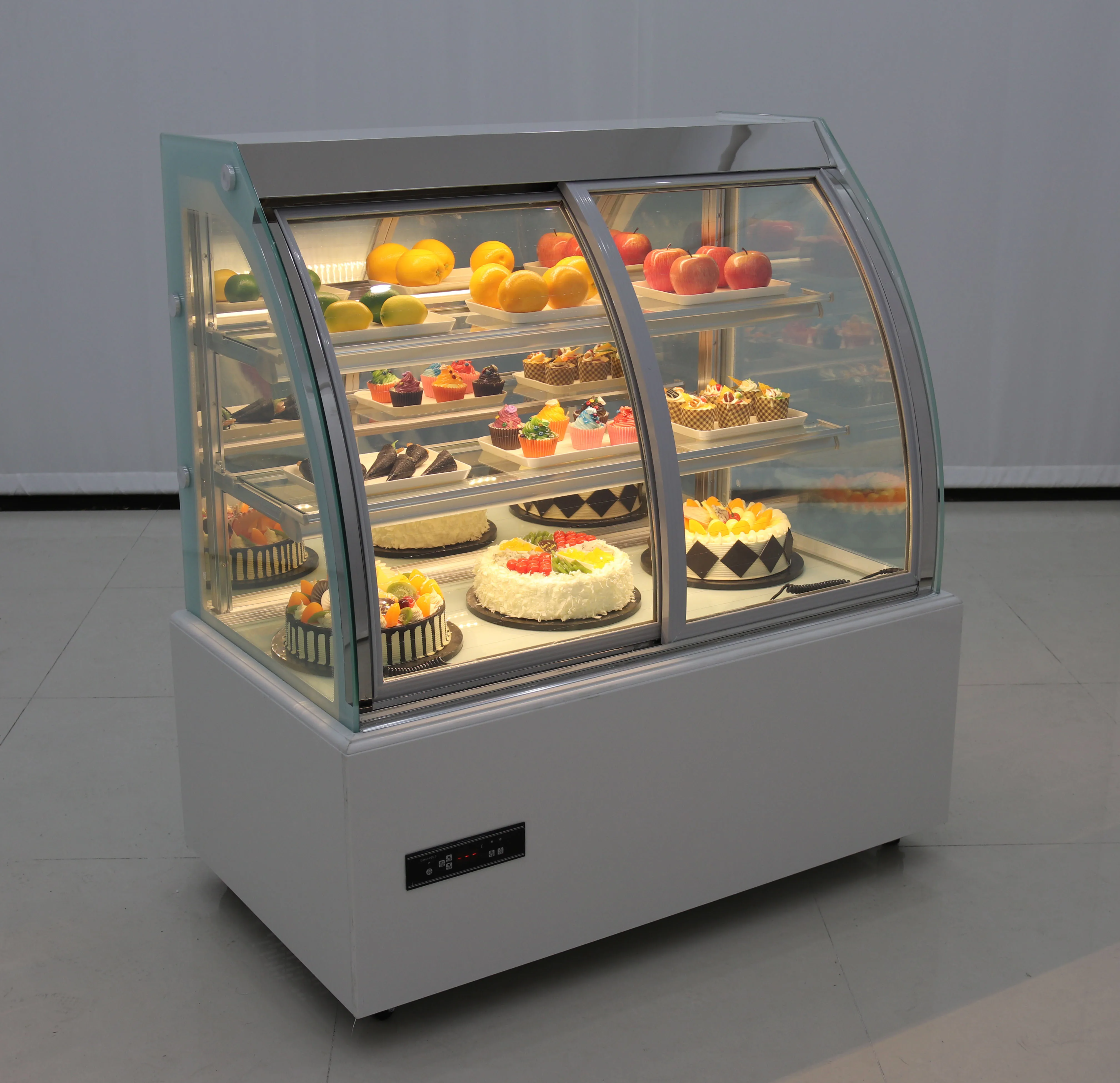 玻璃面包店制冷蛋糕柜展示超市冰箱面包店展示