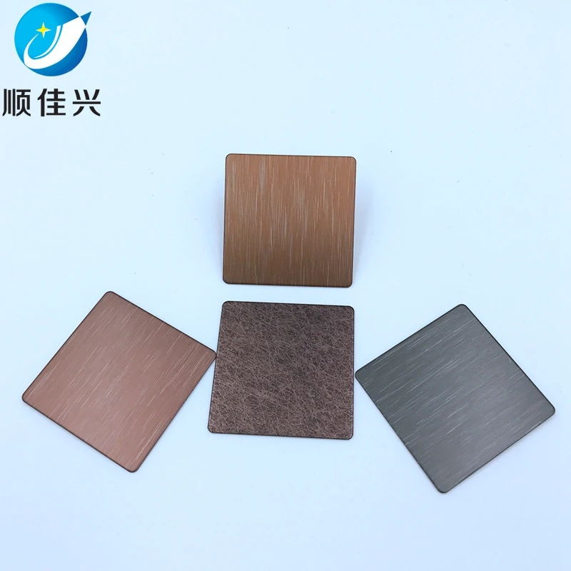 Foshan Hairline Finish Stainless Steel Black Titanium Plate Sheet
