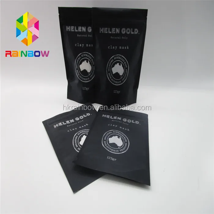 Stand Up Ziplock Bath Salt Pouch / Aluminum Foil Body Scrub Cream