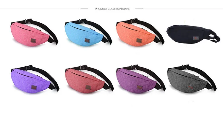 Designer Promotion Solid Nylon Running Bag Fanny Pack