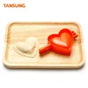 Multi functional Food Grade 3 Pcs Heart Shape Kitchen Gadgets Plastic Dumpling Mould