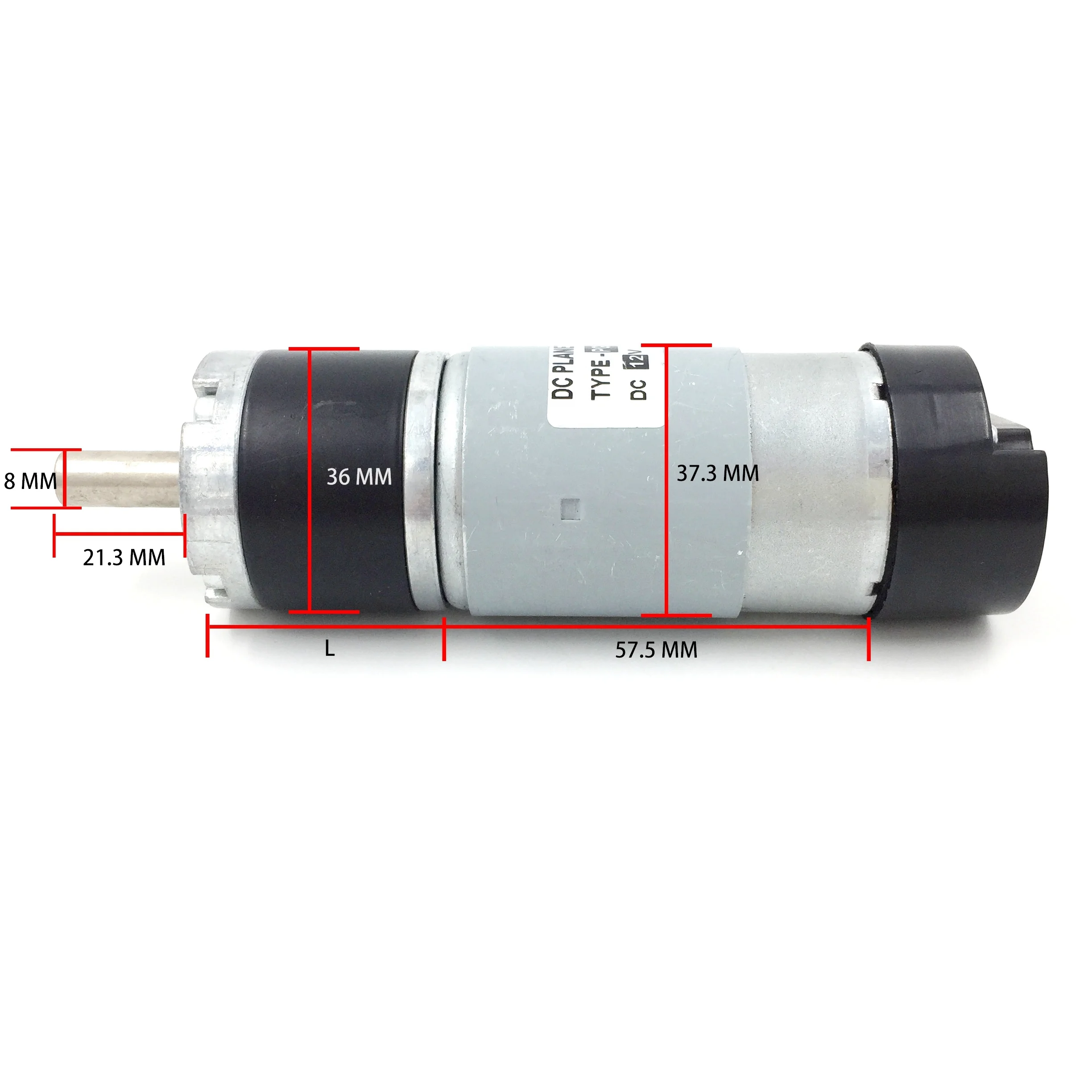 555 Brushed Dc Gear Motor 24v Double Shaft With Gearbox Low