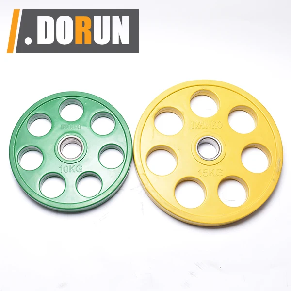 Custom Bumper Weight Round 7 Holes Plates Gym Weight Plate 7shooter