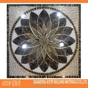 Lotus Pattern Jigsaw Puzzle Carpet Ceramic Tile