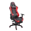Racing Style High-Back PU Leather Office Wholesales Computer and Ergonomic Swivel Gaming Chair with Footrest