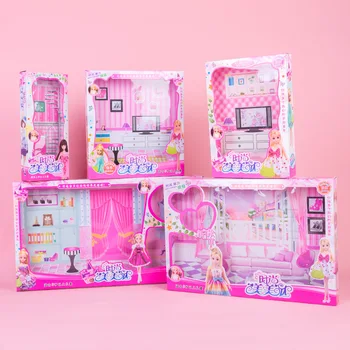 casa de barbie con caja de carton