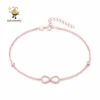 Costume jewelry overseas love infinity bracelet silver 925 Infinite bracelets letter 8 bracelets 8mm slide charm diy