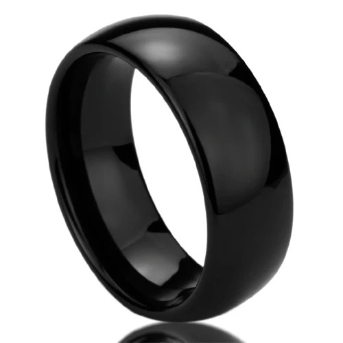 Обручальные кольца с черным камнем
