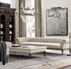 High end button tufted comfortable sleeper TV couches living room sofa