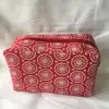 Custom Elegant High Class Pattern 600D Polyester Cosmetic Bag for Lady