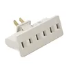 3 Outlet Grounded AC Power 2 Prong Swivel Light Wall Tap Adapte