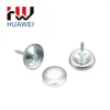 Bag Hardware Galvanize Fabric Cover Button with Metal Back Nail caps