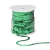 Green Color Spangle Flat Sequins Paillette Trim Spool String 6mm (1/4 Inch) Sequins Embroidery Sequin Roll Christmas