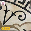 Black Marble stone color marble flooring border designs for hall