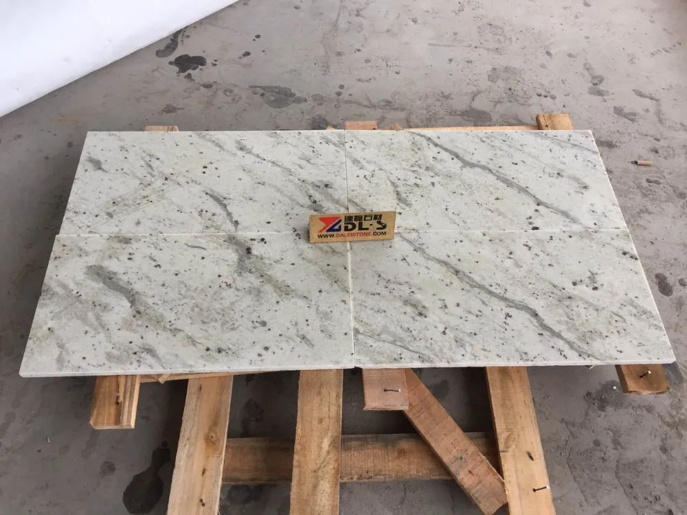 Sri Lanka Polished Andromeda White Granite Tile Slab Price For Kitchen