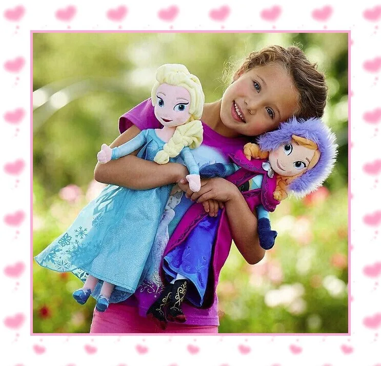 anna and elsa soft toy