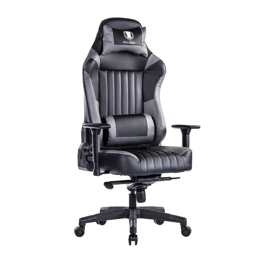Factory Price Killabee Grey Gaming Chair High Back Racing