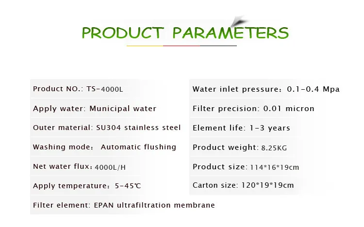 L De Acero Inoxidable Purificador De Agua Para Agua Sistema De