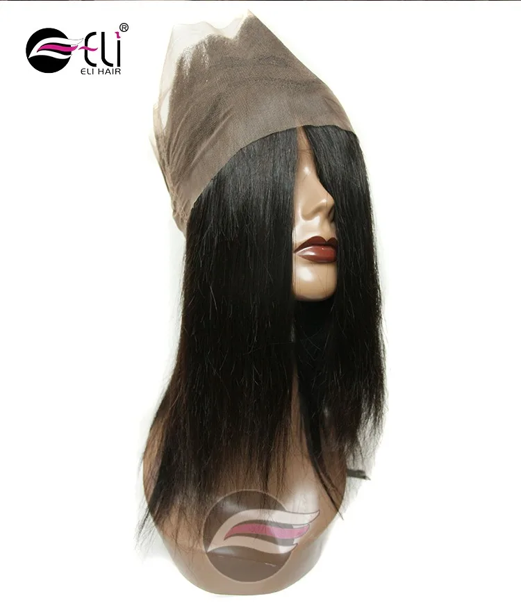 2017 popular product raw virgin 360 lace frontal closure with bundles,remy ear to ear 360 lace frontal  healthy hair