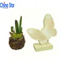wooden butterfly decoration with stand for easter