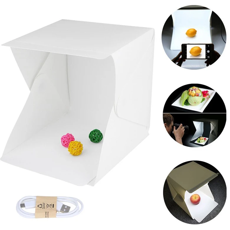 LED de iluminación propia tienda de productos de estudio fotográfico 40cm X 40cm X 40cm